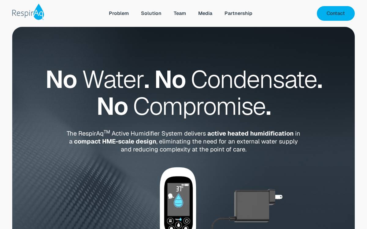 Respiraq website preview