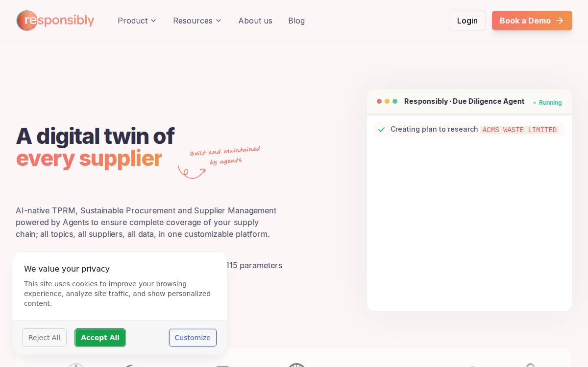 Responsibly website preview