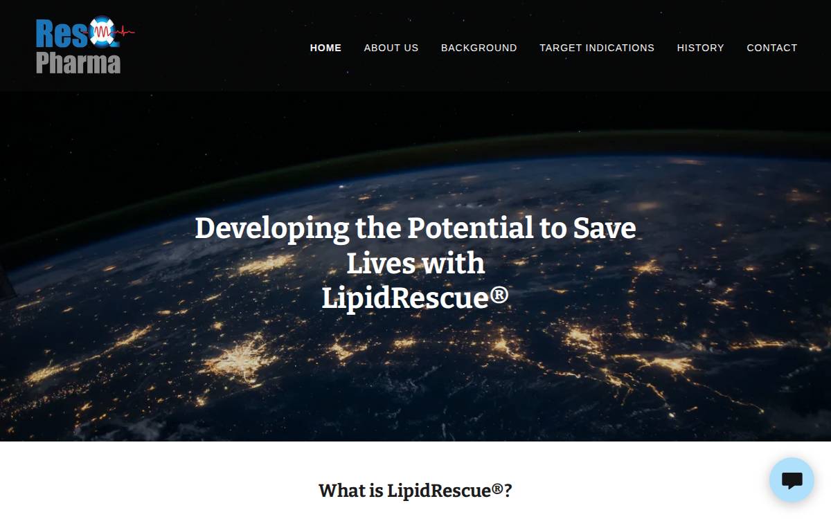 ResQ Pharma website preview