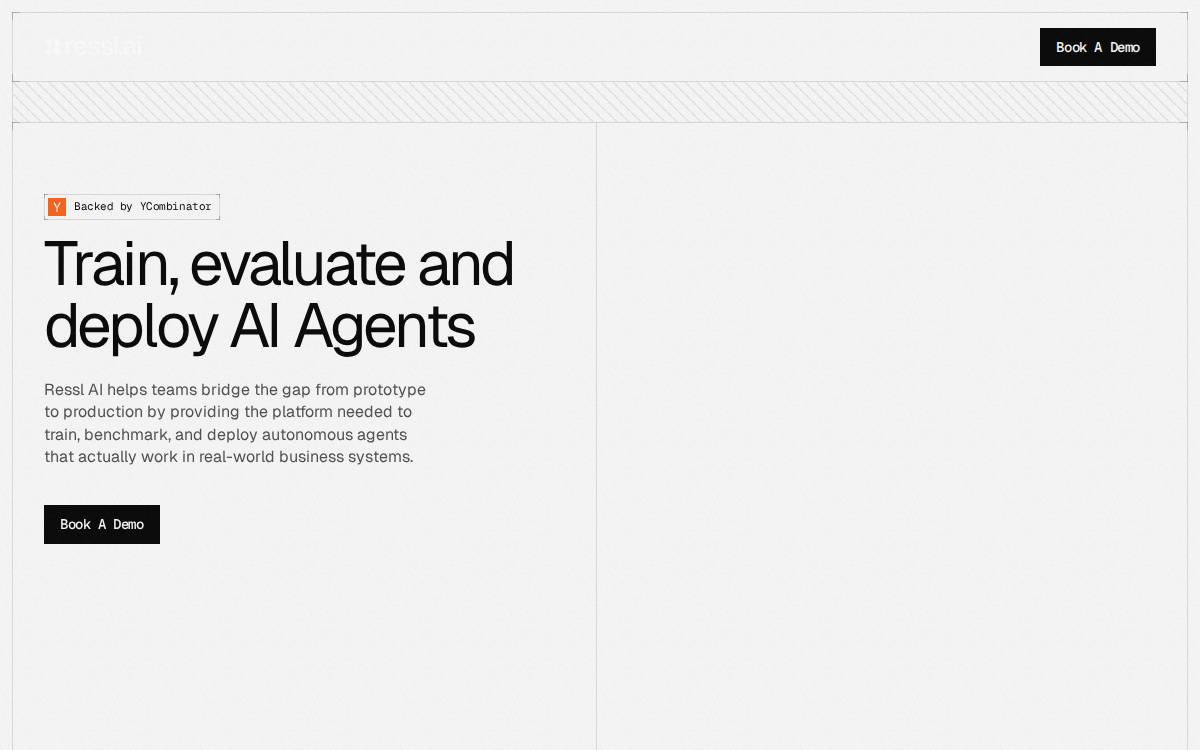 Ressl AI website preview
