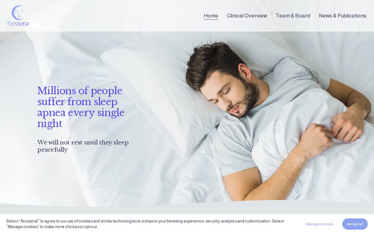 Restera website preview
