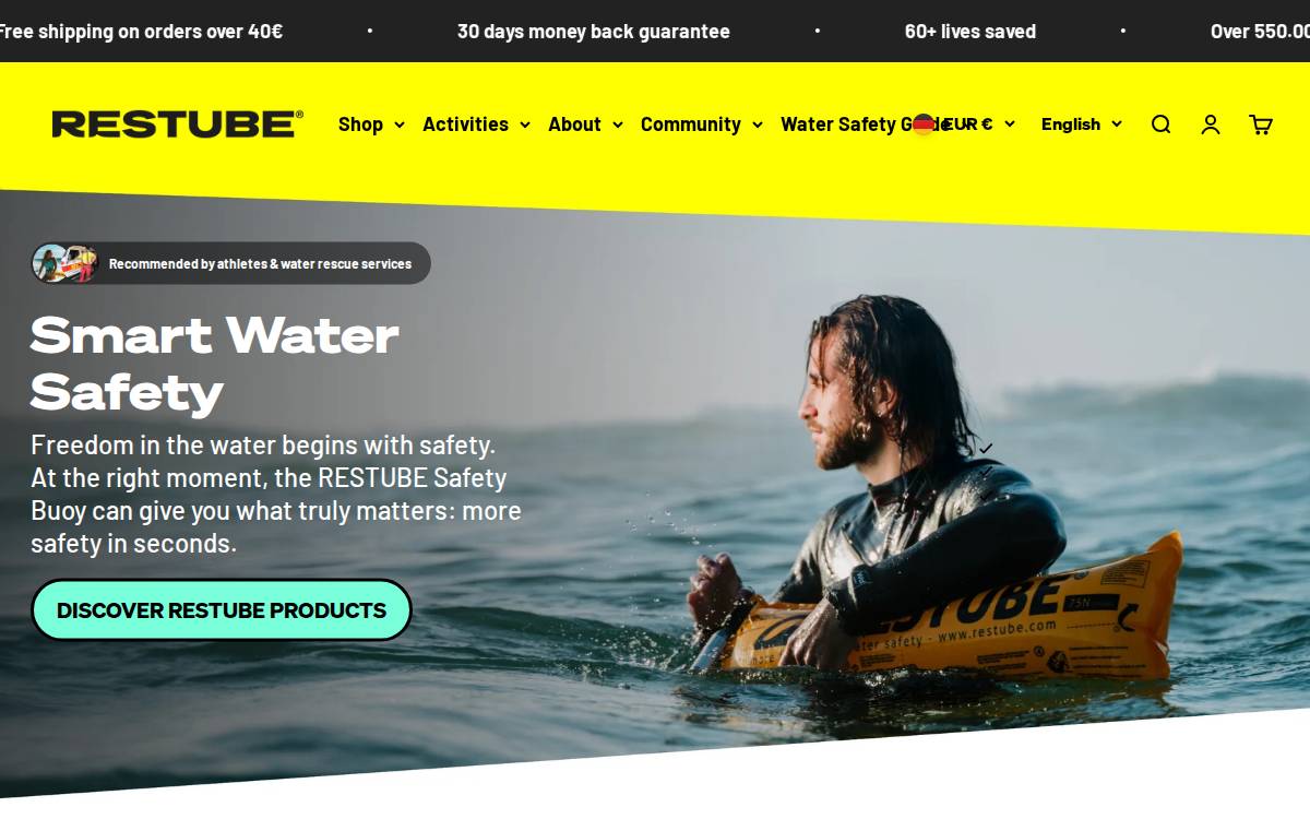 Restube website preview
