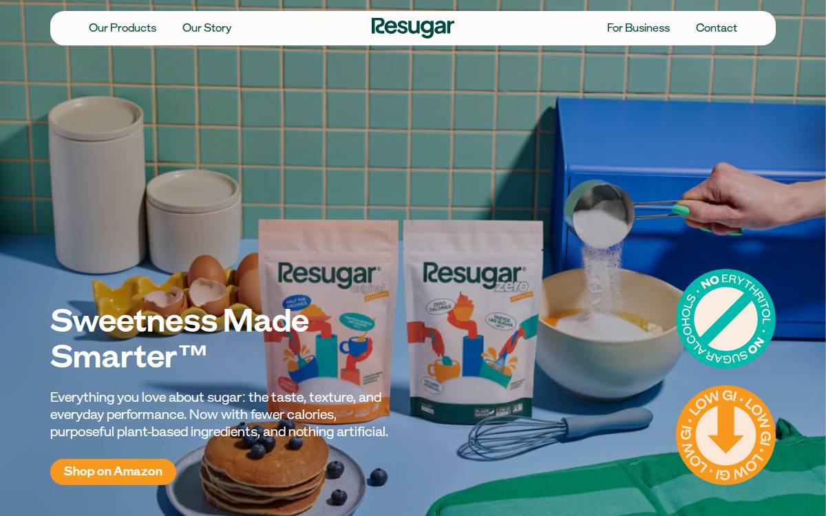 Resugar website preview