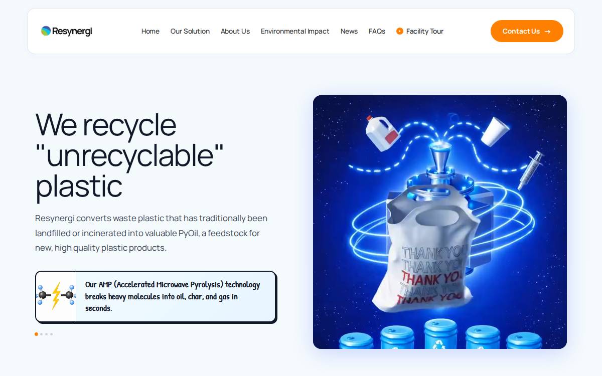 Resynergi website preview