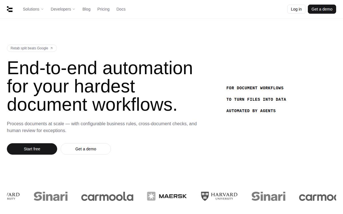 Retab website preview