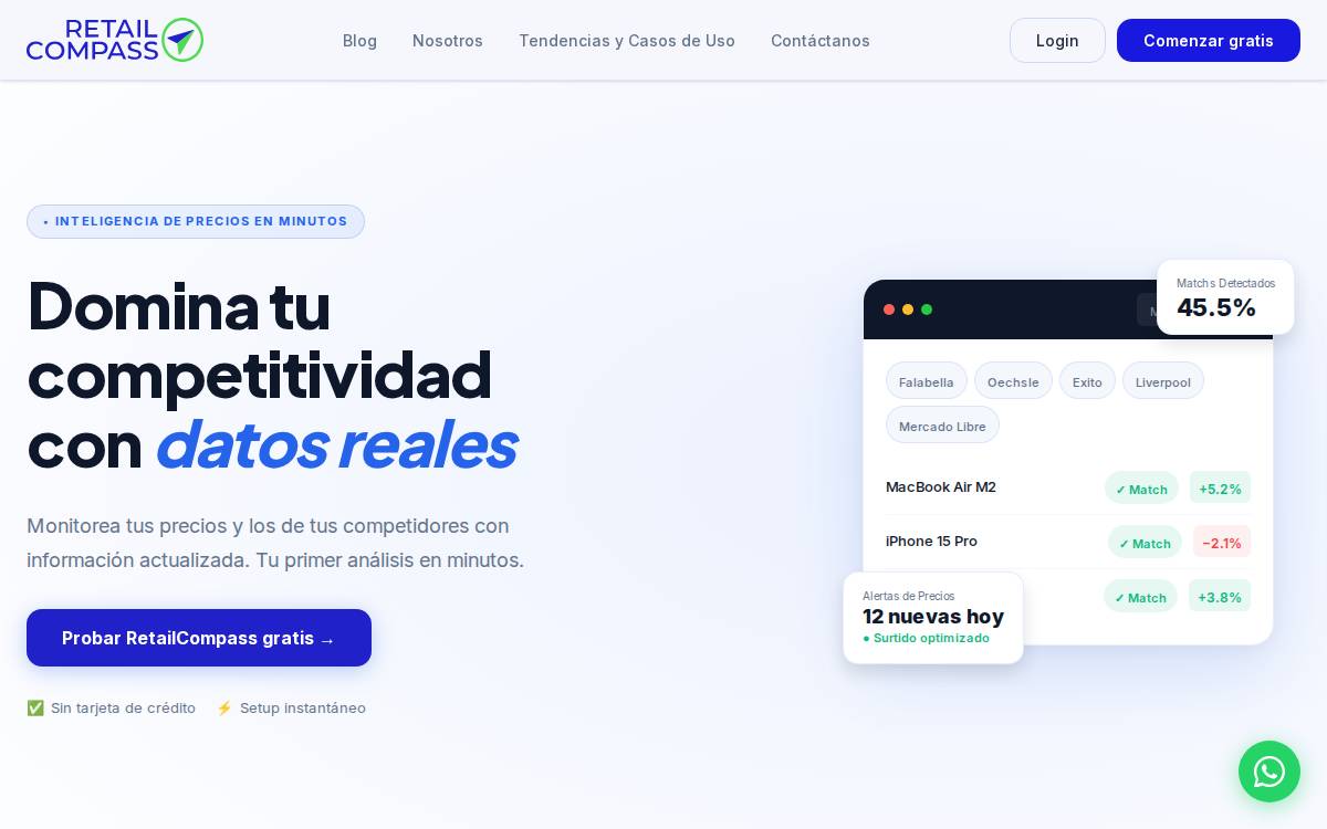 Retail Compass website preview