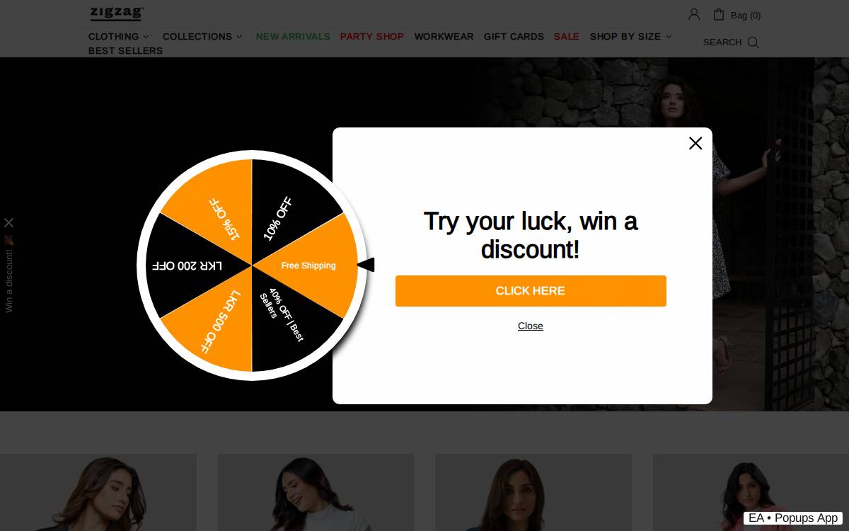 Retail/e-commerce website preview