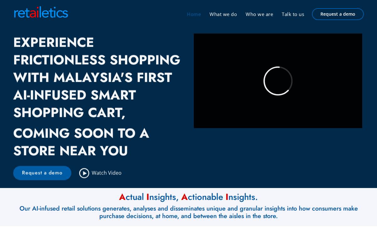 Retailetics website preview
