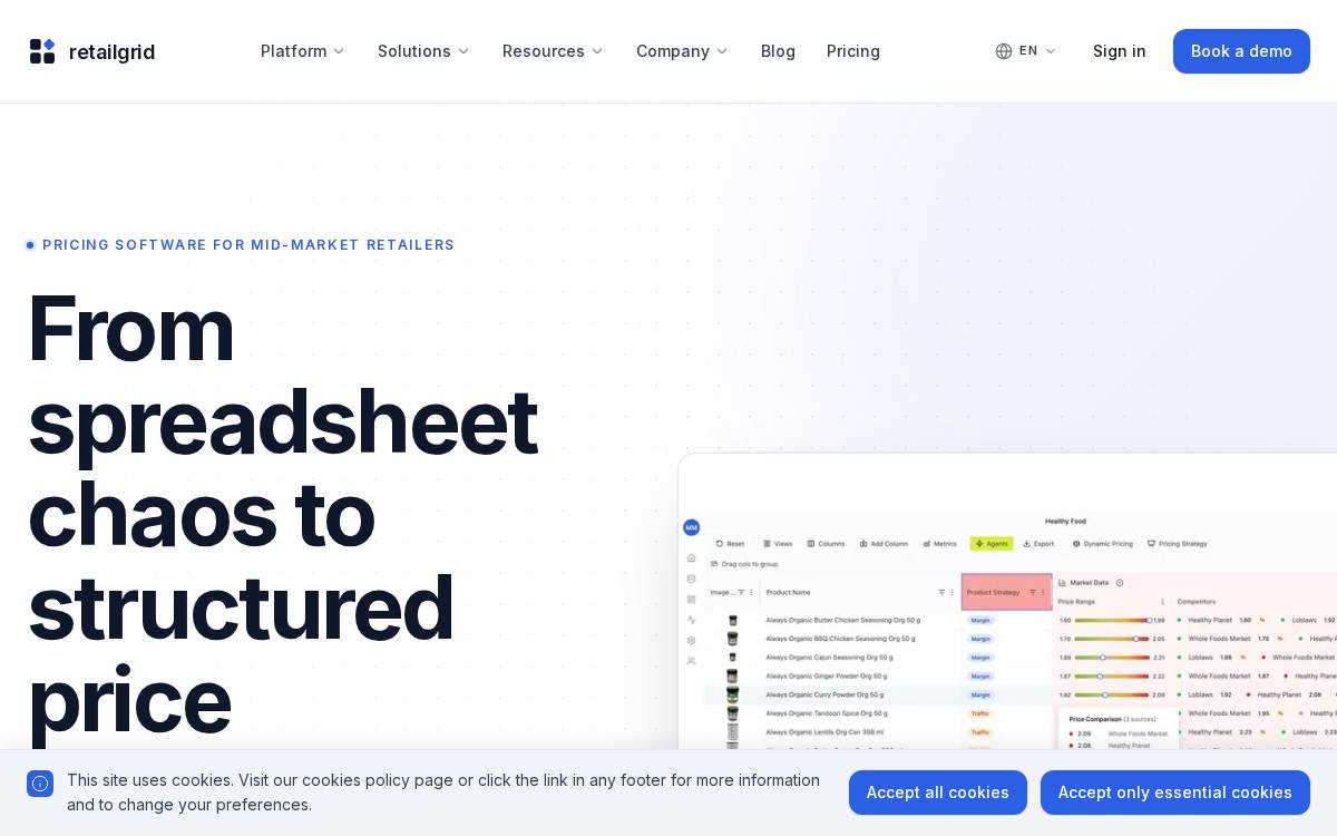 Retailgrid website preview