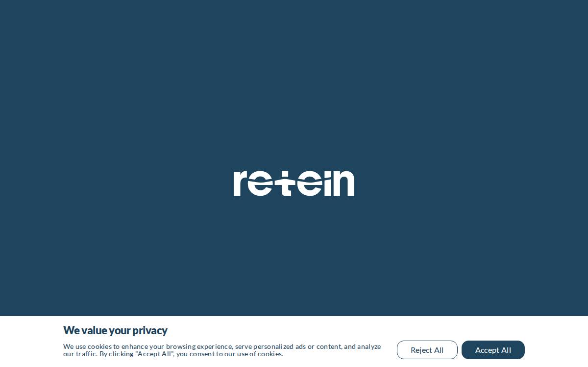 Retein website preview