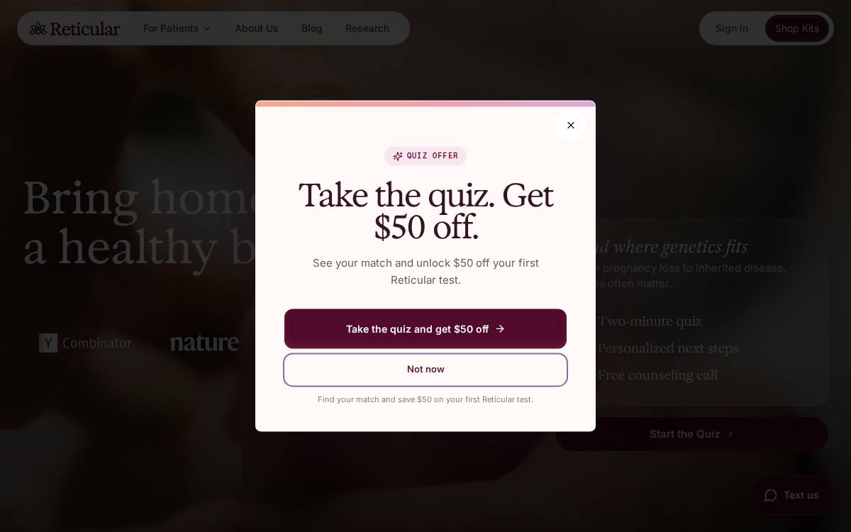 Reticular website preview