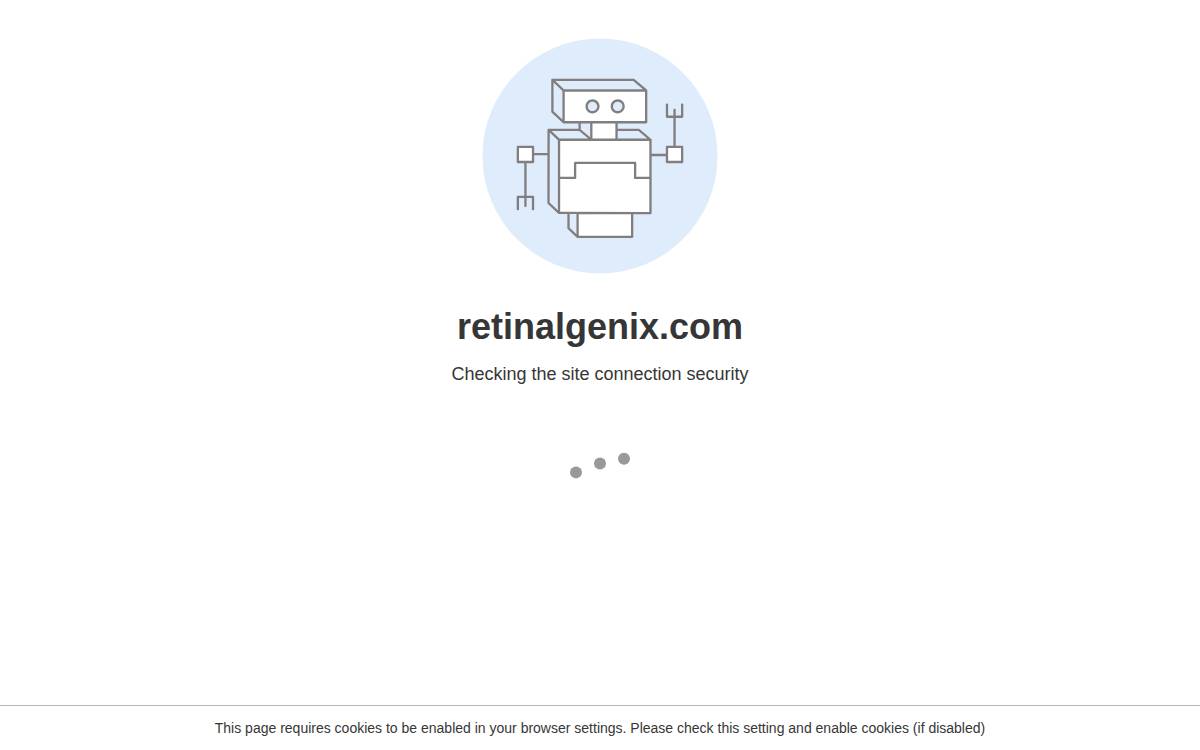 RetinalGenix Technologies website preview