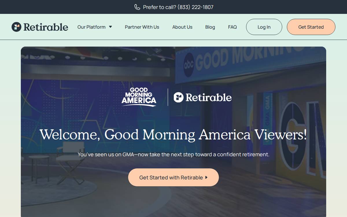 Retirable website preview