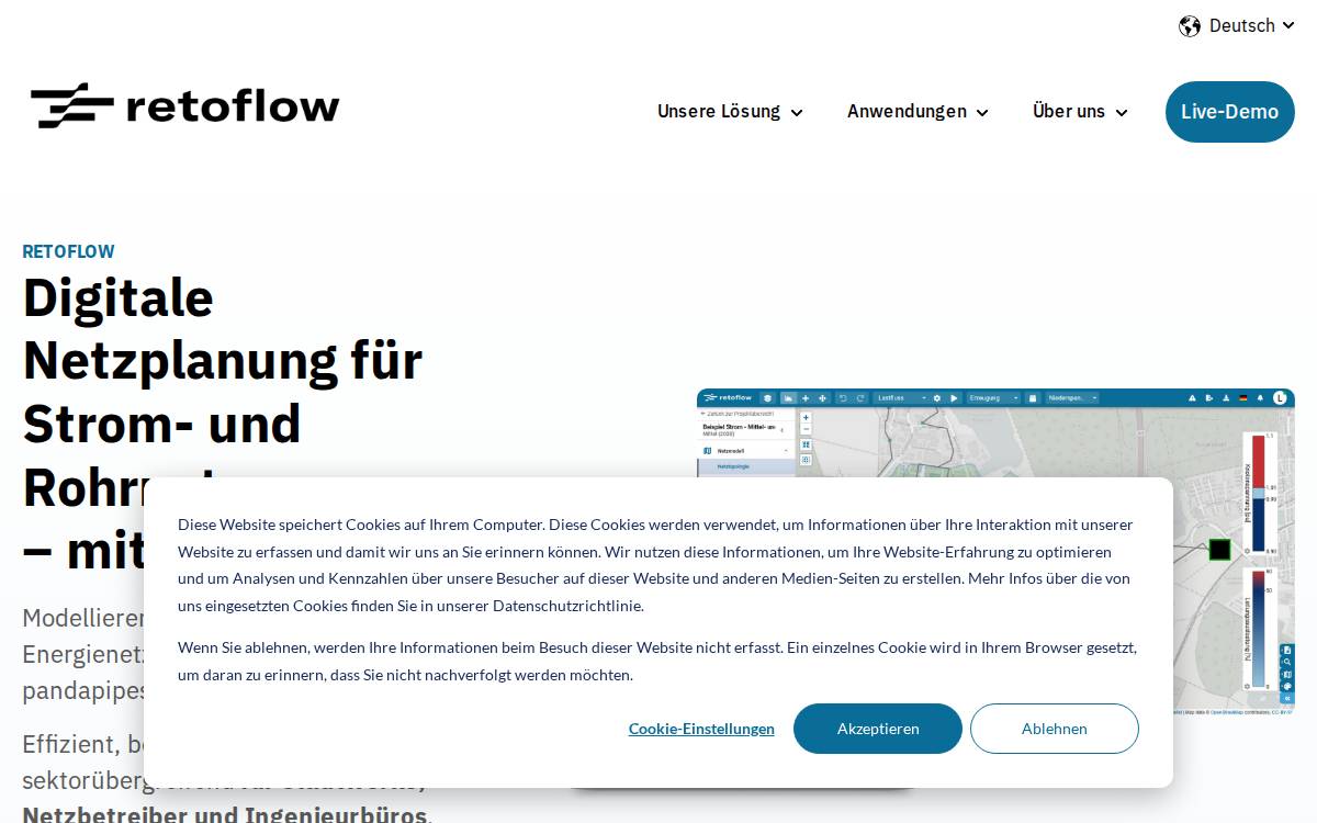 retoflow website preview