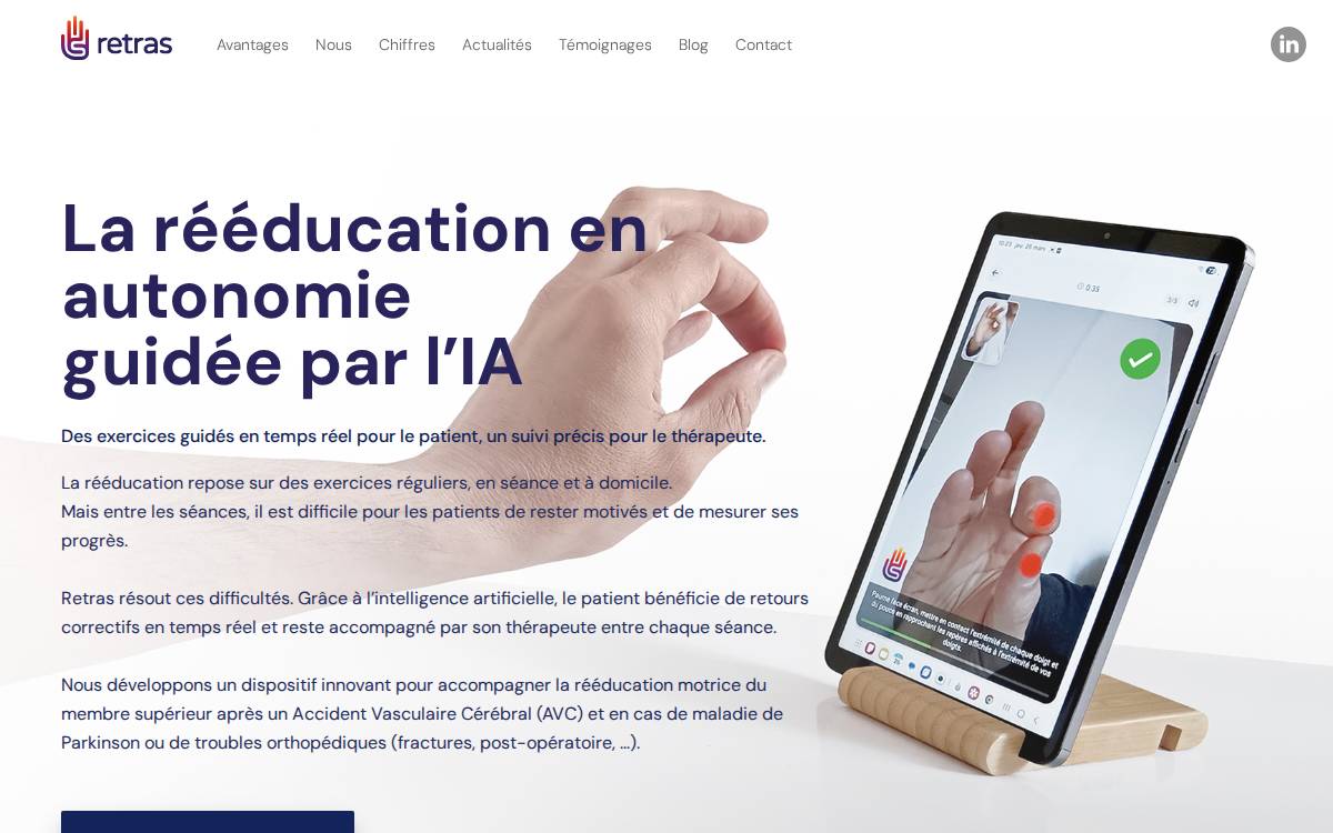 Retras website preview