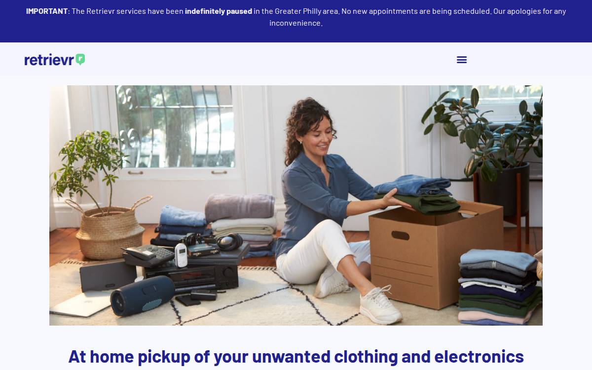 Retrievr website preview