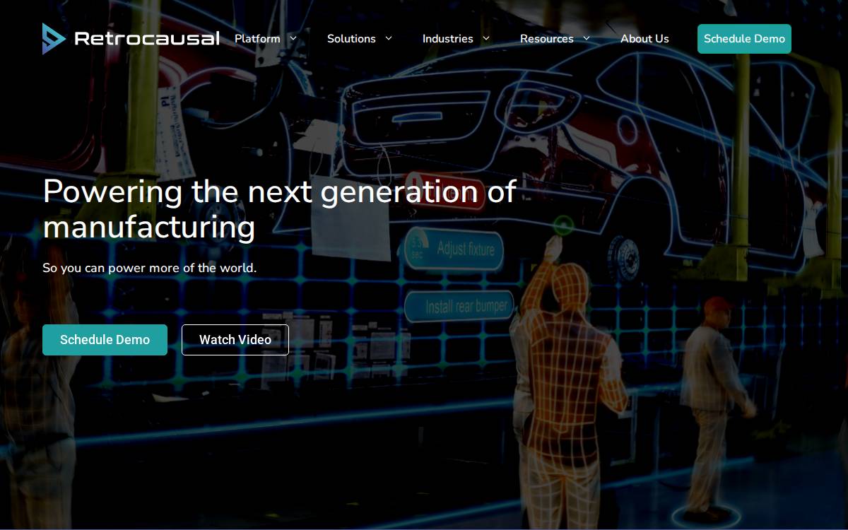 Retrocausal website preview