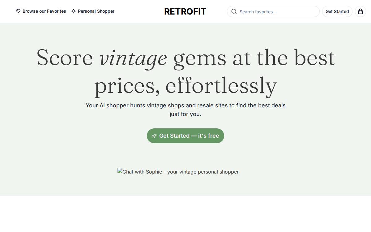 Retrofit website preview