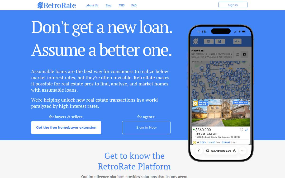 Retrorate website preview
