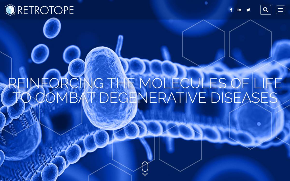 Retrotope website preview