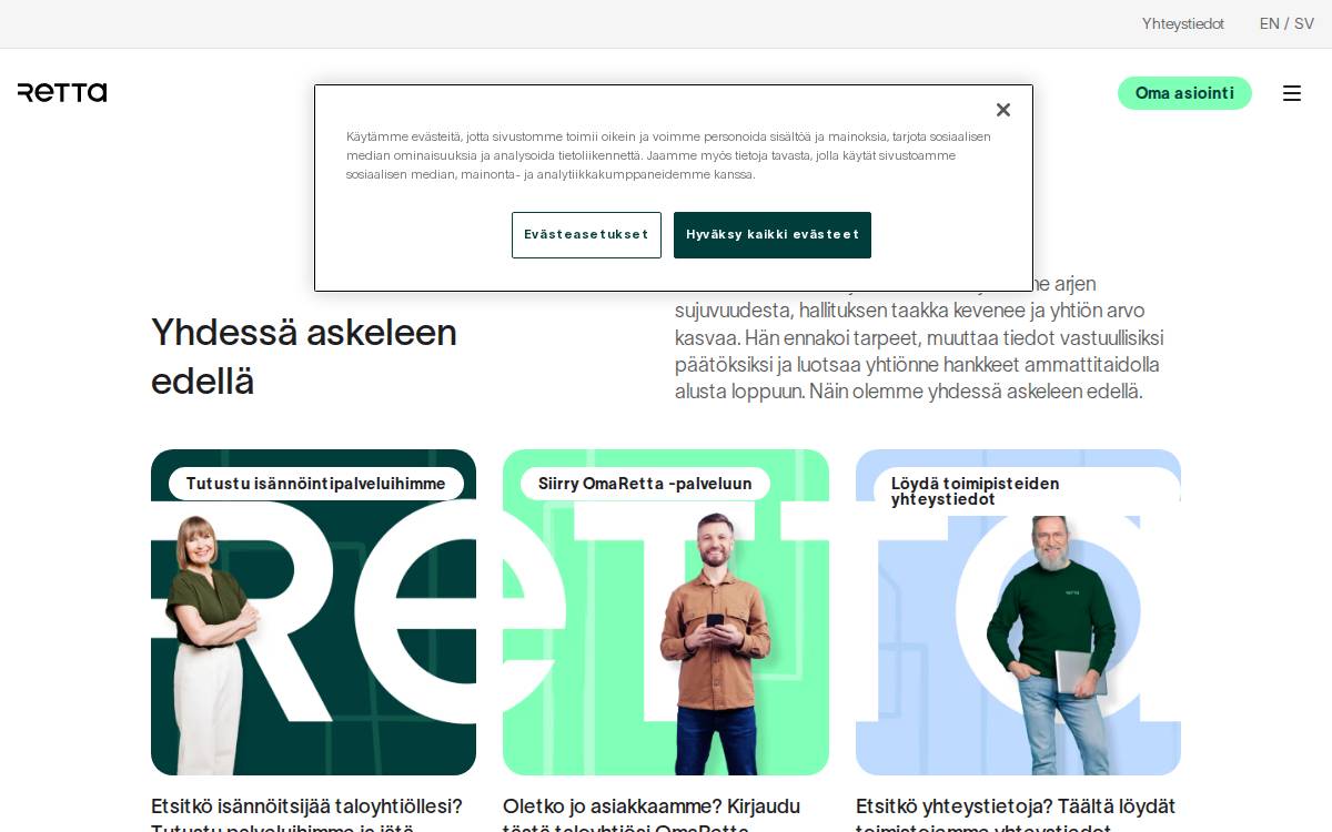 Retta website preview