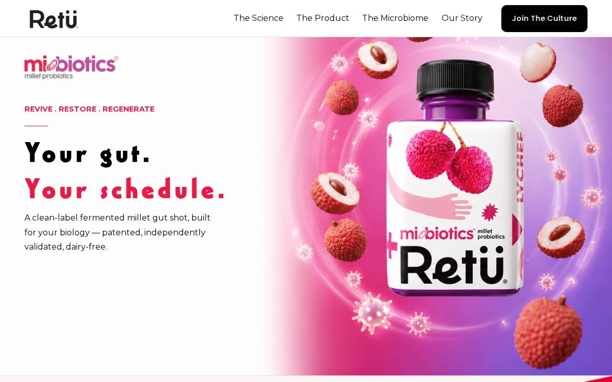 Retufoods website preview
