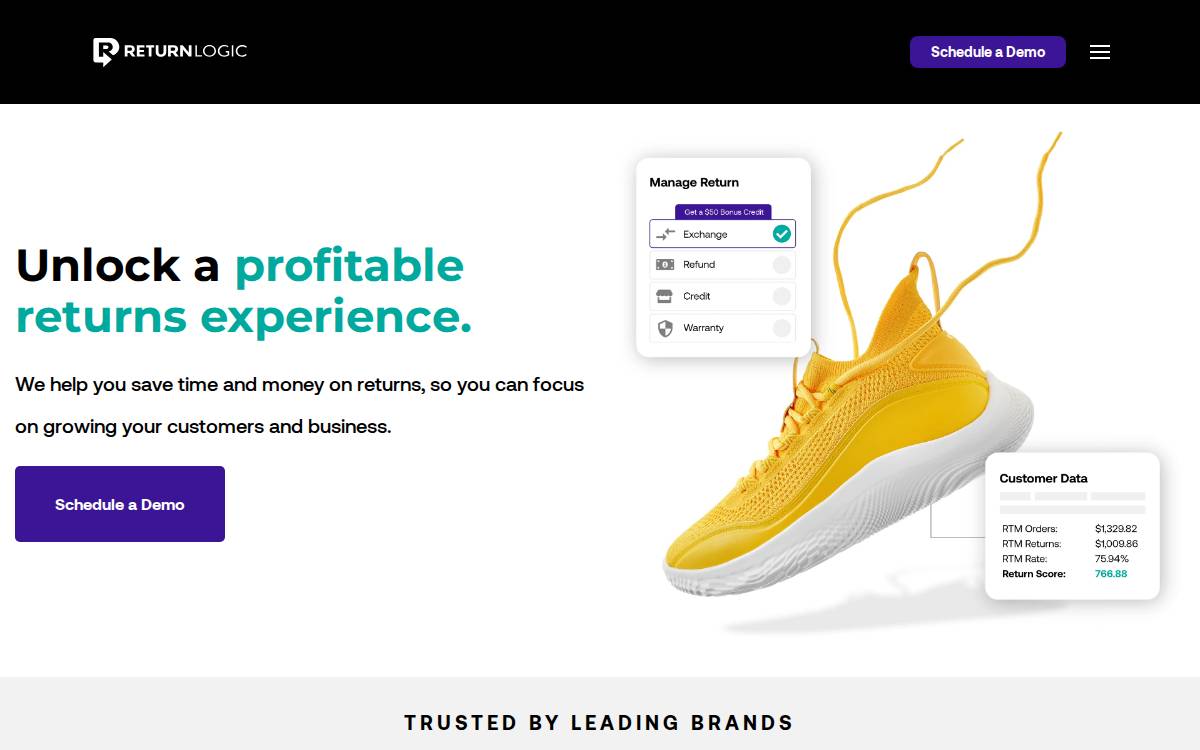 Return Logic website preview