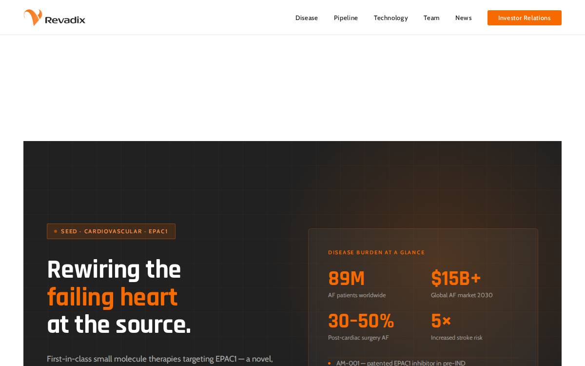 Revadix website preview