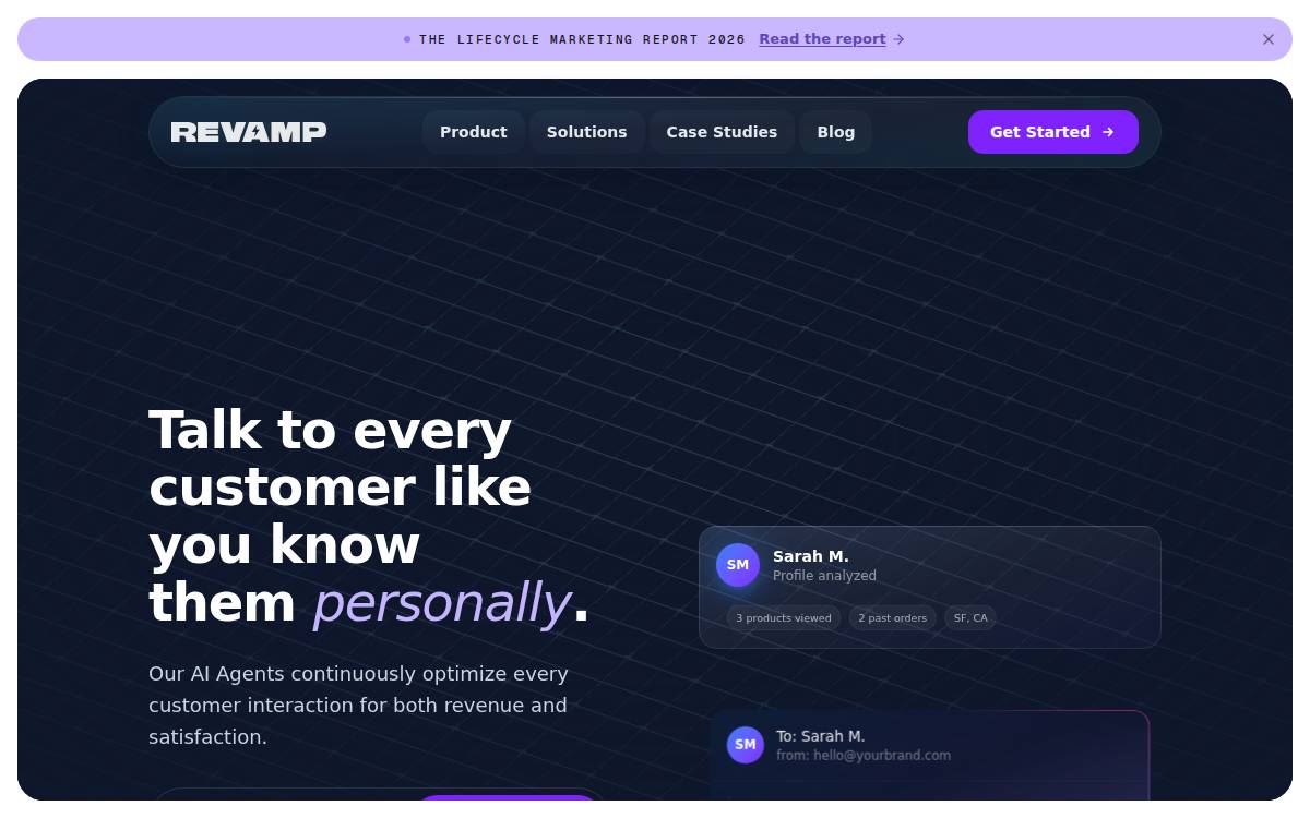 Revamp website preview