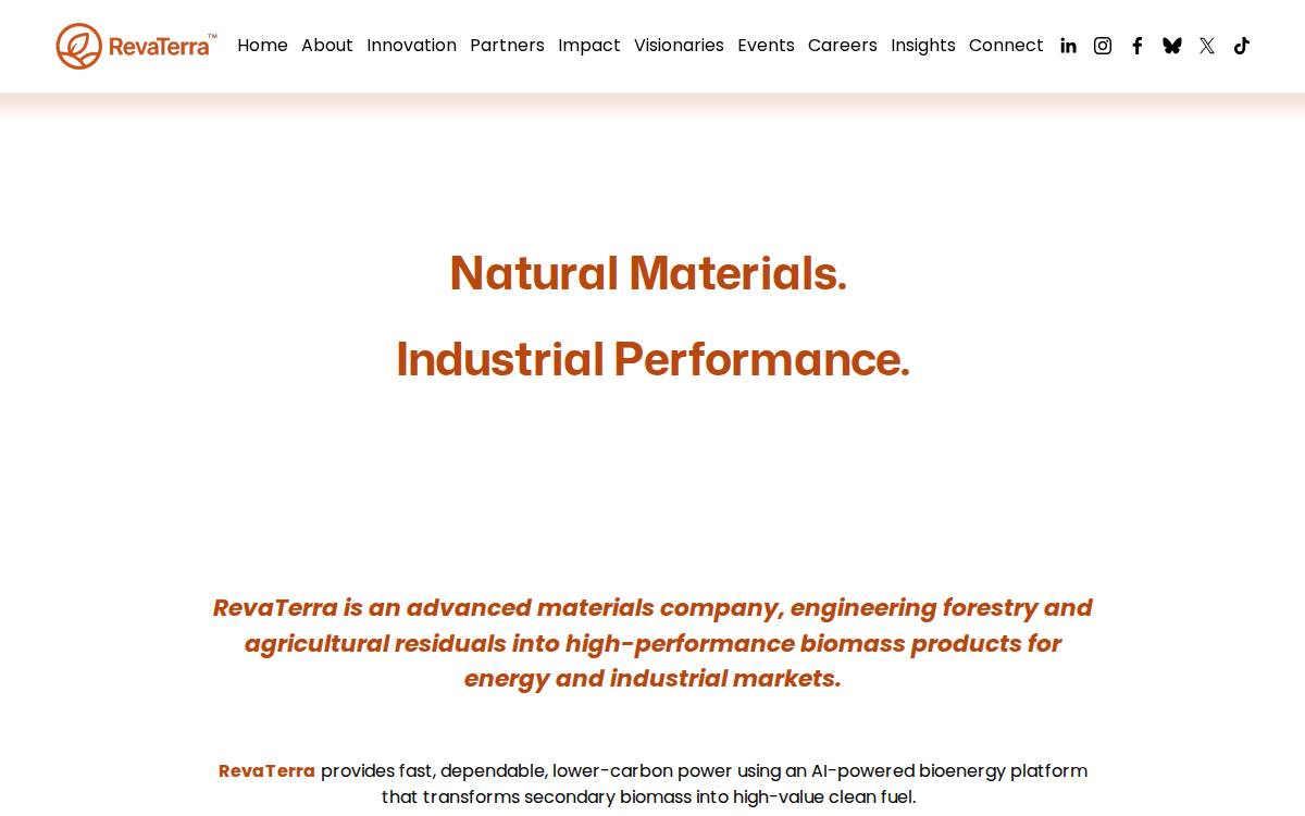 RevaTerra website preview