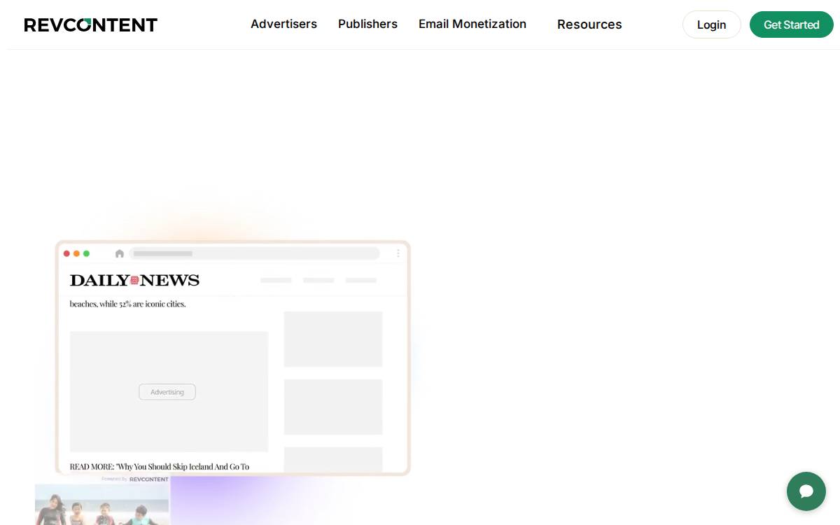Revcontent website preview