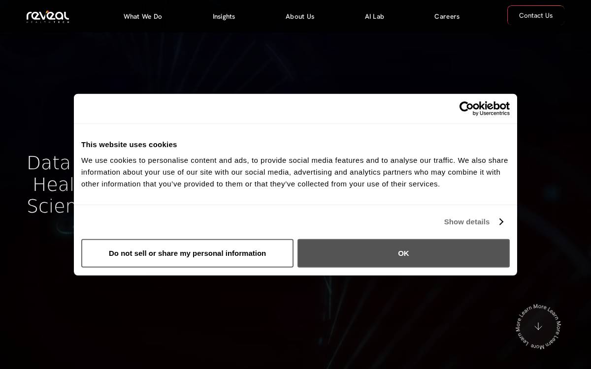 Reveal Healthtech website preview