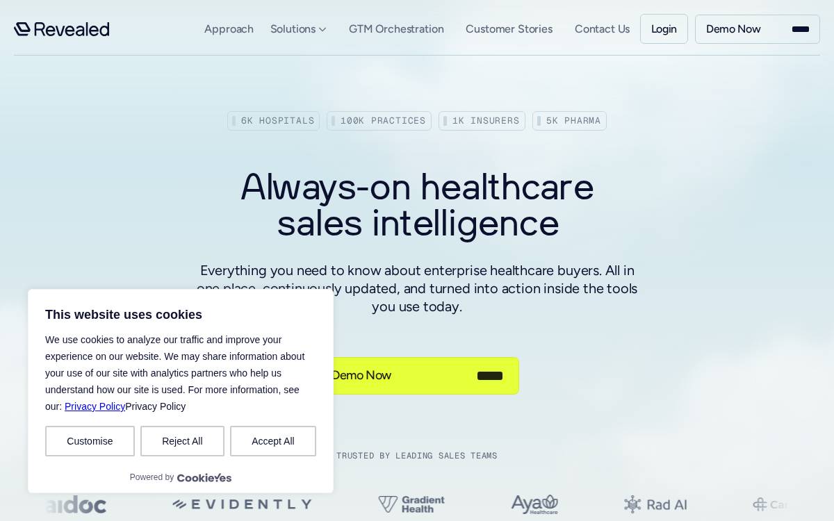 Revealed website preview