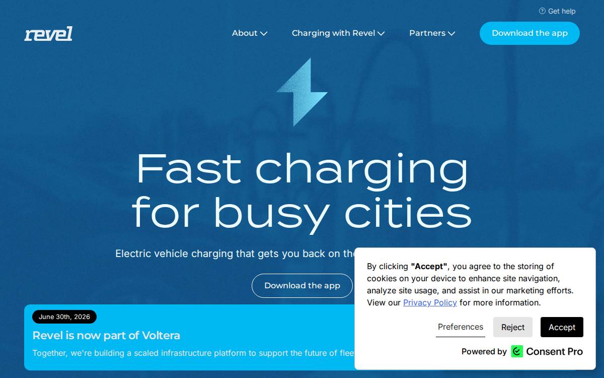 REVEL TRANSIT website preview