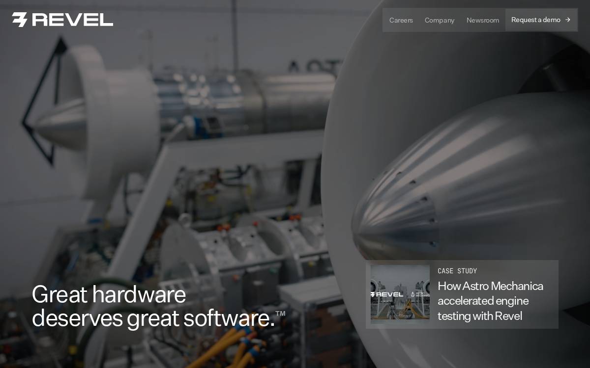 Revel website preview