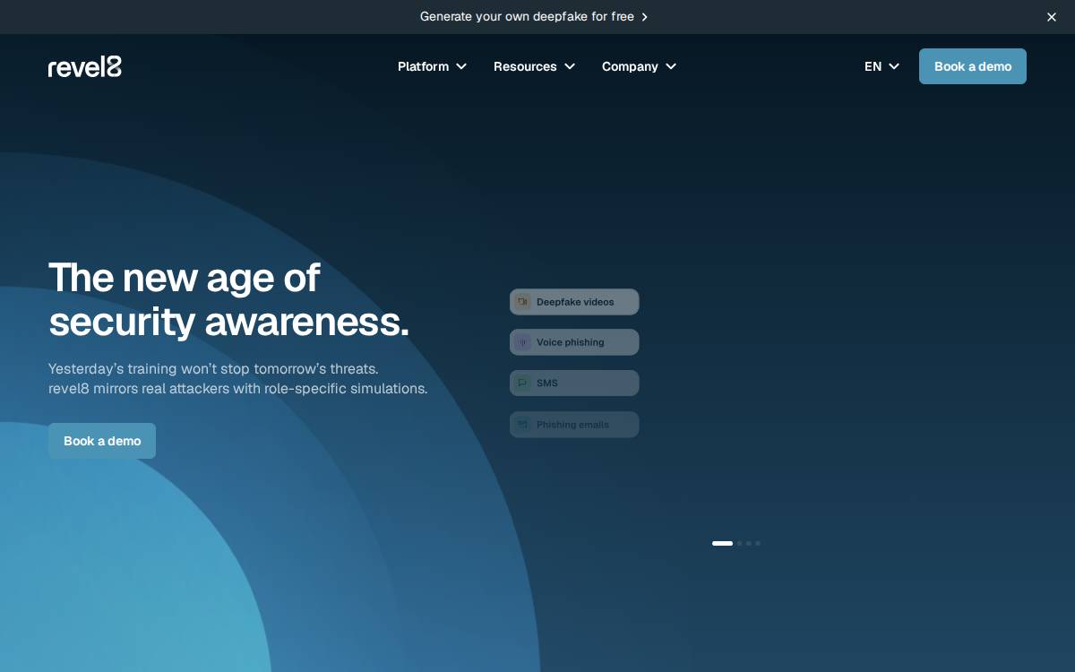revel8 website preview