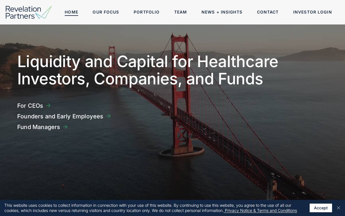 Revelation Partners website preview