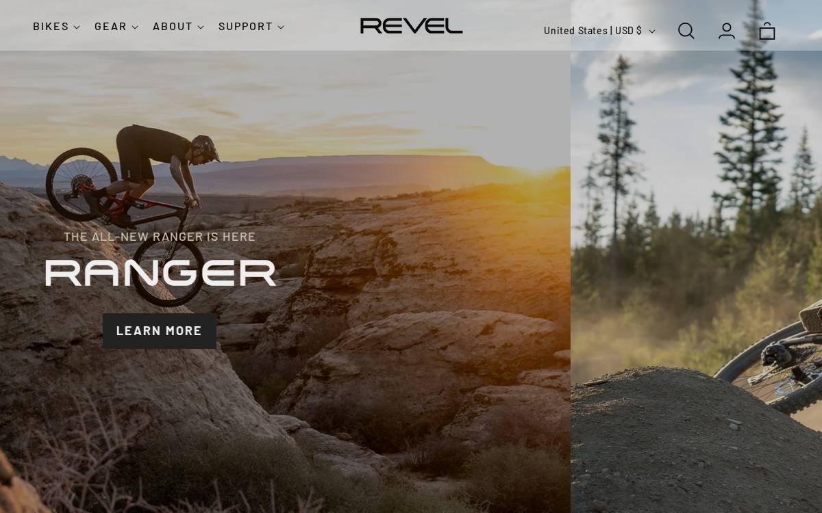 Revelbikes website preview