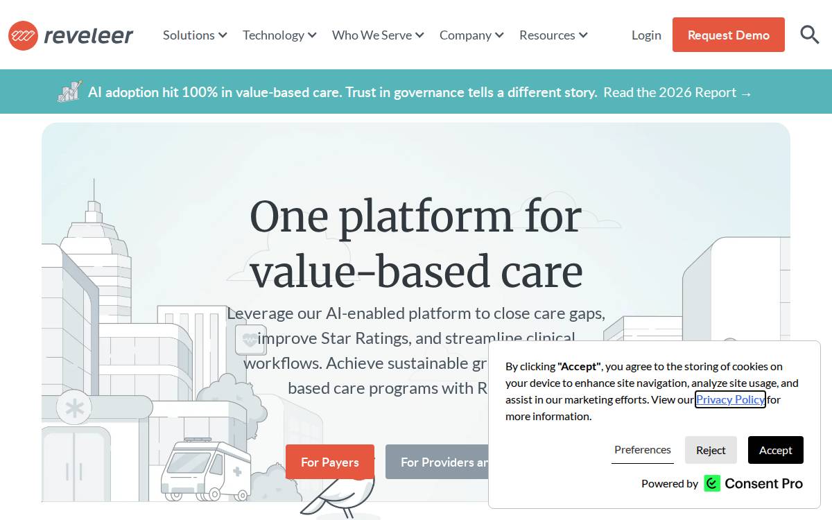 Reveleer website preview