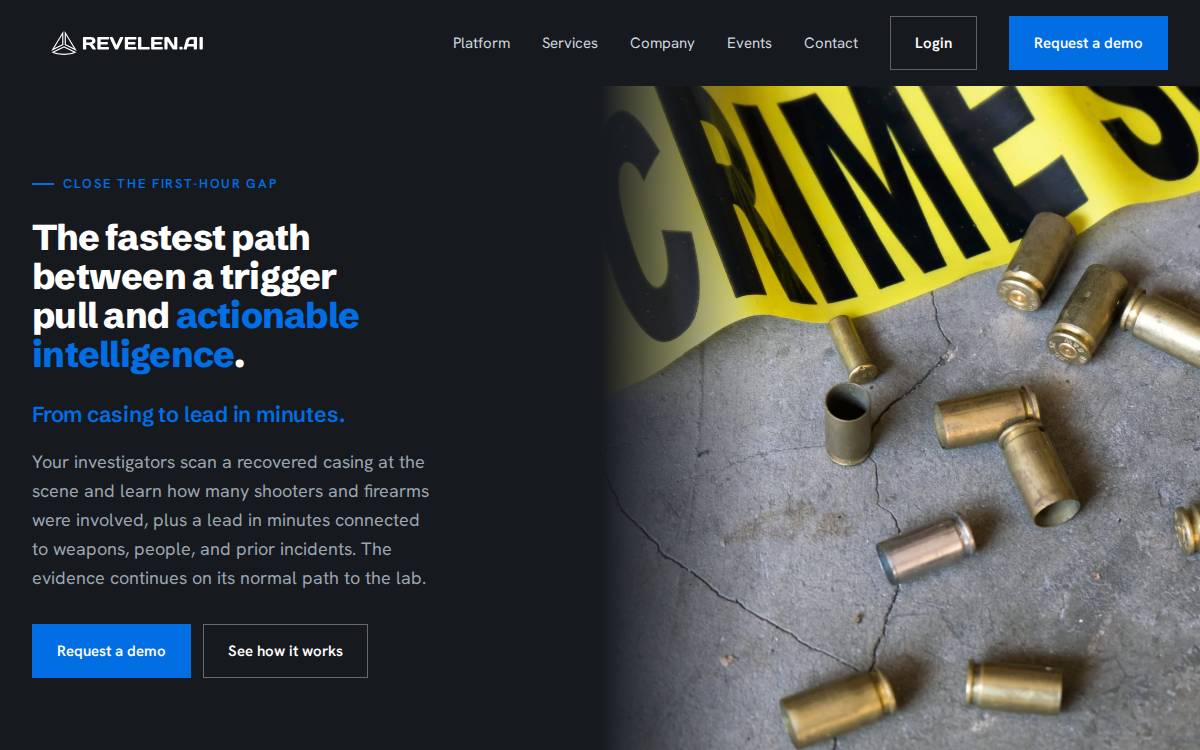 Revelen website preview
