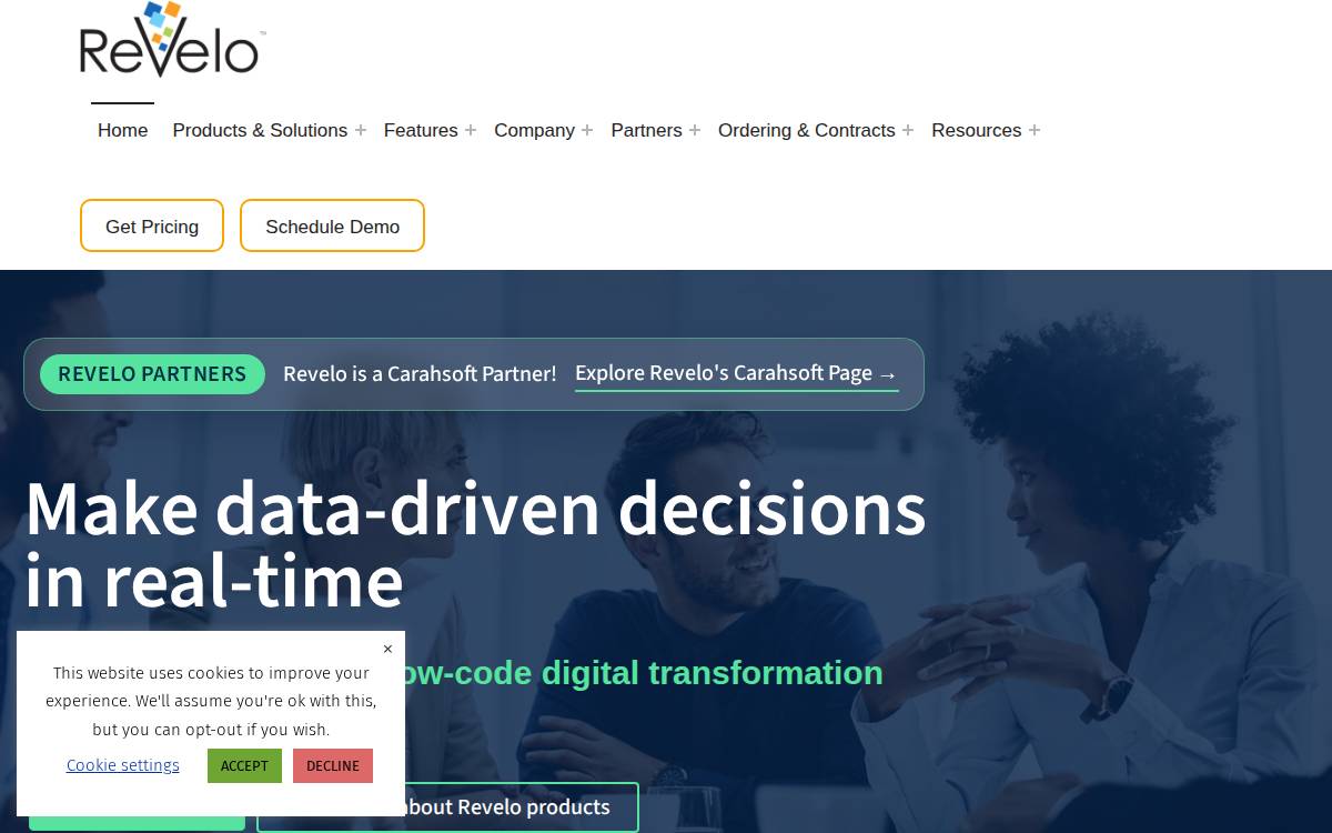 Revelosoftware website preview