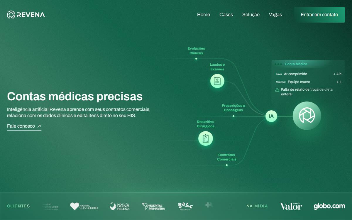Revena website preview