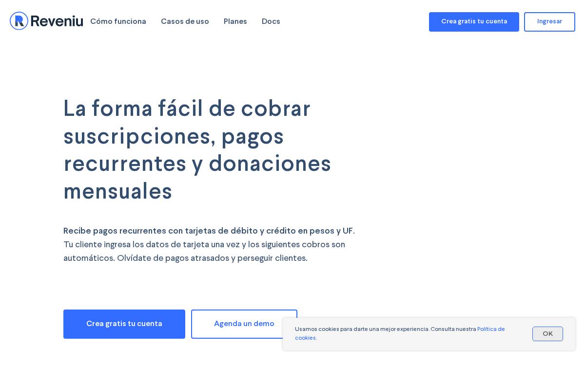 Reveniu website preview