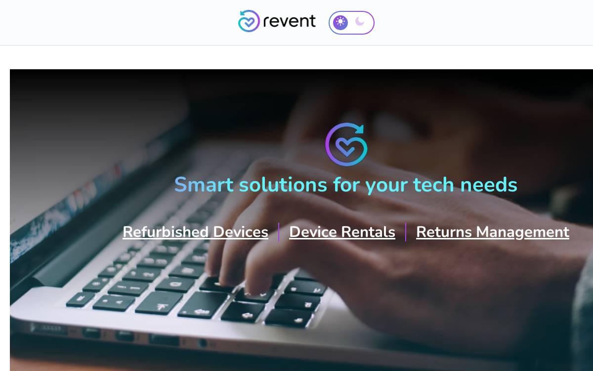 Revent website preview