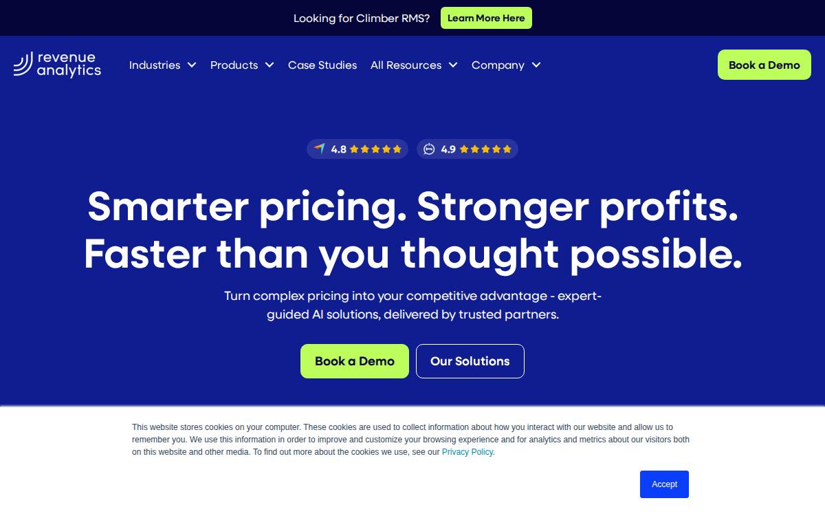 Revenue Analytics website preview