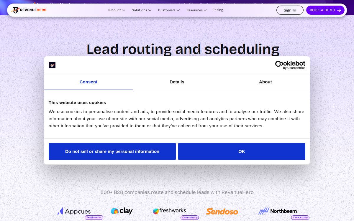 Revenue Hero website preview
