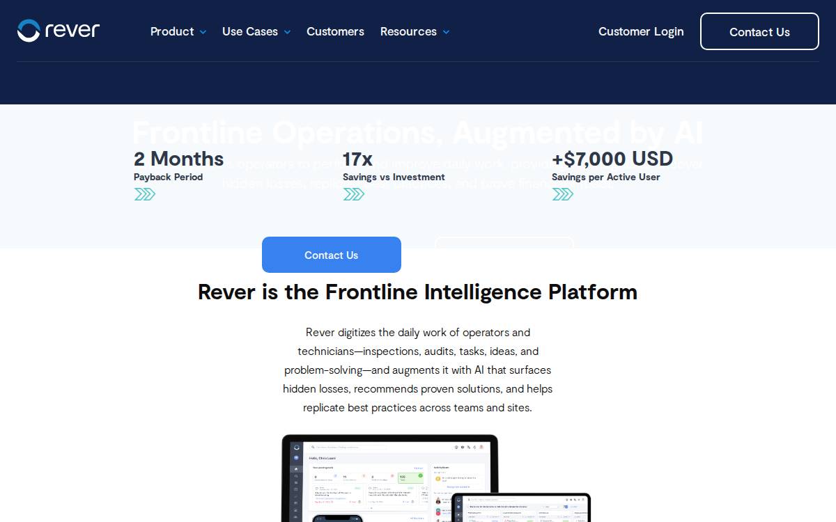 rever website preview