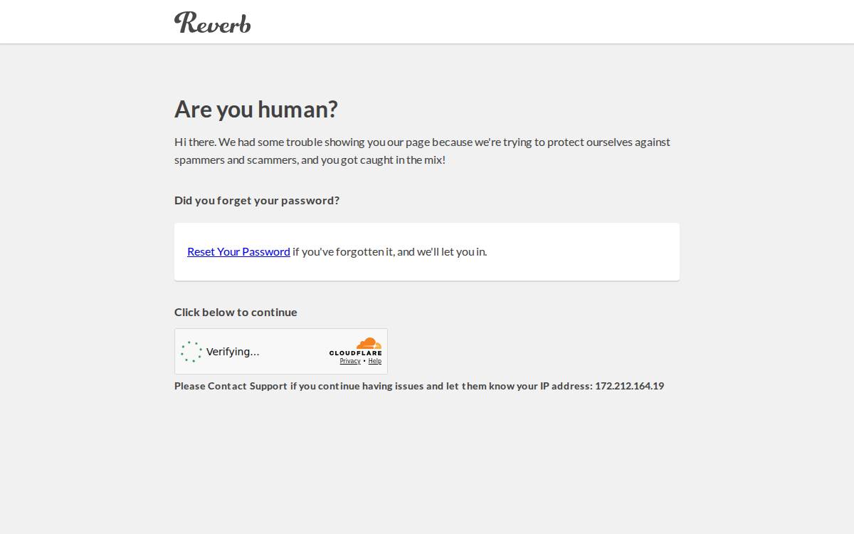Reverb website preview