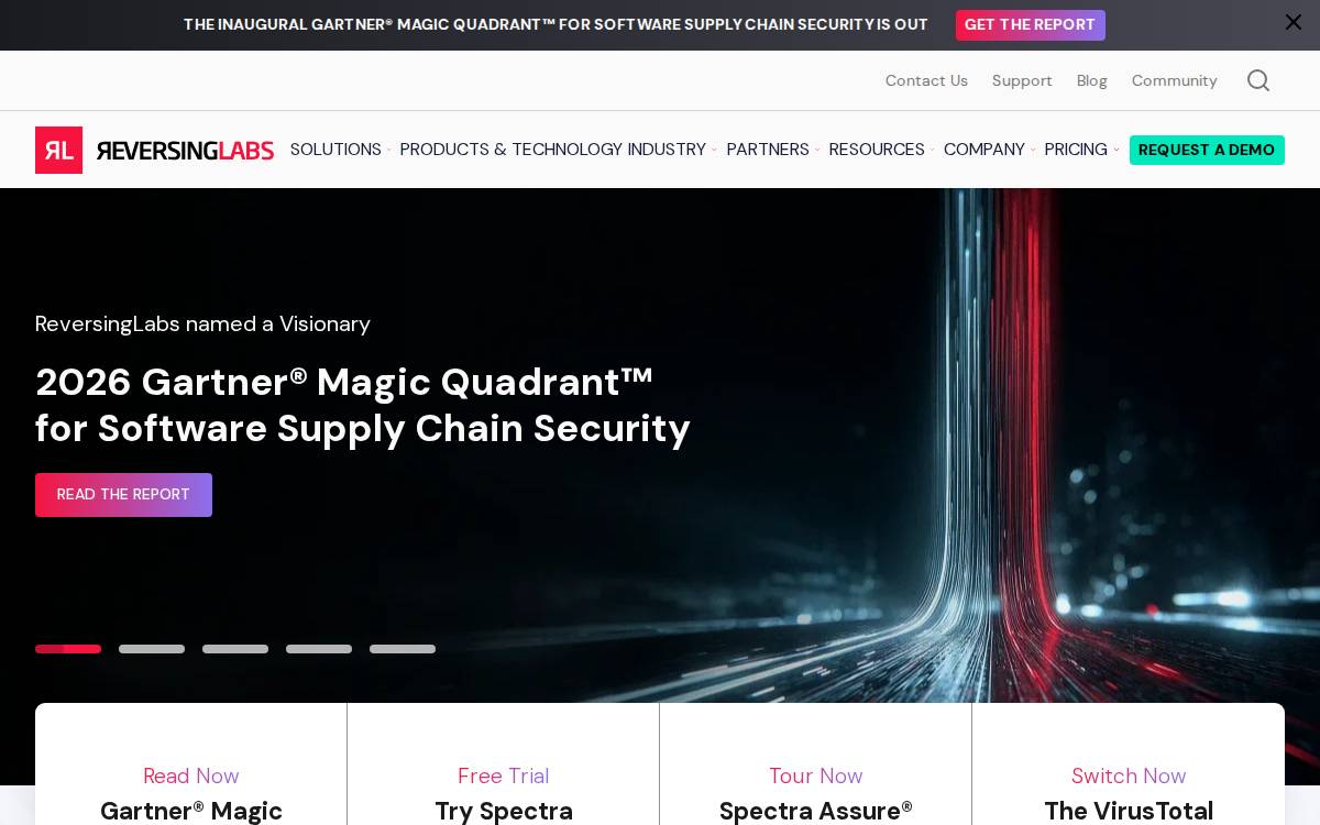 ReversingLabs website preview