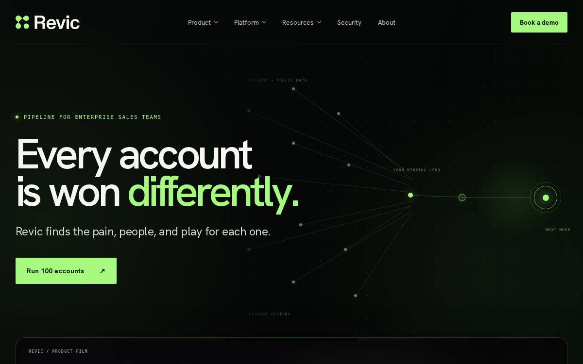 Revic website preview